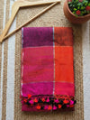 Indiehaat | Pure Linen Handloom Saree 