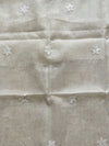 Indiehaat | Noil Kota Cotton Embroidery Saree White