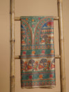Indiehaat | Ghicha Tussar Madhubani Silk Saree Beige