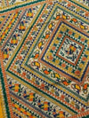 Indiehaat | Ghicha Tussar Madhubani Silk Saree Beige