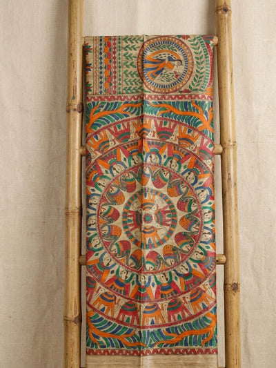 Rangira Silkmark Ghicha Tussar Silk Saree Sepia Beige