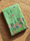 Indiehaat | Jamdani Cotton Suit Material Green