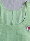 Indiehaat | Kota Doria Gota Patti Suit Green