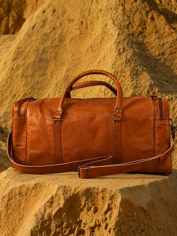Indiehaat | Pure Leather Duffle Bag Heritage Brown