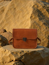 Indiehaat | Pure Leather Sling Bag Mahogany Brown