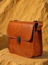 Indiehaat | Pure Leather Sling Bag Mahogany Brown