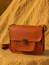 Indiehaat | Pure Leather Sling Bag (Pocket) Brown