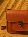 Indiehaat | Pure Leather Sling Bag (Pocket) Brown