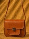 Indiehaat | Pure Leather Sling Bag (Pocket) Brown