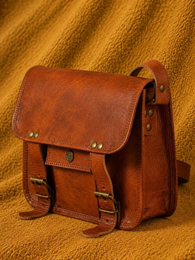 Indiehaat | Pure Leather Sling Bag Antique Brown