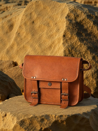Indiehaat | Pure Leather Sling Bag Antique Brown