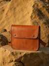 Indiehaat | Pure Leather Sling Bag Oak Brown