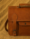 Indiehaat | Pure Leather Laptop Bag Earth Brown