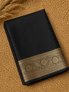 Indiehaat | Black Mashru Katan Silk Saree | Brocade