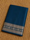 Indiehaat | Green Mina Mashru Katan Silk Saree | Meenakari