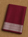 Indiehaat | Red Mina Mashru Katan Silk Saree | Meenakari