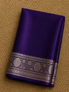 Indiehaat | Blue Mashru Katan Silk Saree | Brocade