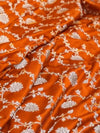 Indiehaat | Orange Mashru Katan Silk Saree | Brocade