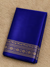 Indiehaat | Blue Mashru Katan Silk Saree | Brocade