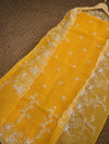 Indiehaat | Yellow Kota Doria Suit Set | Embroidery
