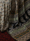 Indiehaat | Beige Chanderi Silk Kalamkari Saree