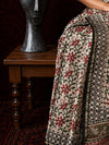 Indiehaat | Beige Chanderi Silk Kalamkari Saree