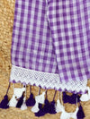 Mihika Pure Mul Cotton Handloom Saree Purple