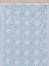 Indiehaat | Blue Georgette Chikankari Saree | Party Wear