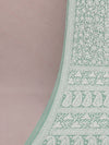 Indiehaat | Green Georgette Chikankari Saree | Party Wear