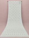 Indiehaat | Gray Georgette Chikankari Saree | Party Wear