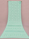 Indiehaat | Blue Georgette Chikankari Saree | Party Wear