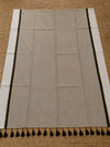 Indiehaat | Beige Mul Cotton Handloom Saree
