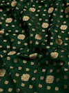 Indiehaat | Green Katan Silk Saree | Brocade Weaving