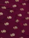 Indiehaat | Deep Purple Mashru Alfi Katan Silk Saree