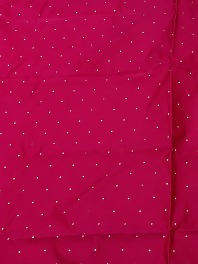 Indiehaat | Fuchsia Pink Mashru Silk Brocade Saree