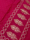 Indiehaat | Fuchsia Pink Mashru Silk Brocade Saree