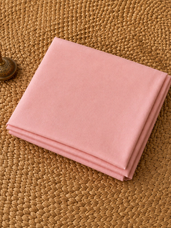 Indiehaat | Pure Linen Embroidered Suit (T+B+D) Peach