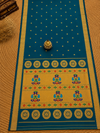 Indiehaat | Handloom Weaving Paithani Silk Saree Blue