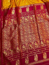 Indiehaat | Paithani Silk Handloom Saree Yellow