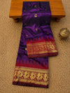 Indiehaat | Paithani Silk Handloom Saree Purple