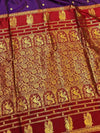 Indiehaat | Paithani Silk Handloom Saree Purple