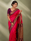 Indiehaat | Paithani Silk Handloom Saree Pink