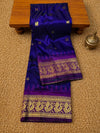 Indiehaat | Paithani Silk Handloom Saree Blue