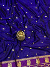 Indiehaat | Paithani Silk Handloom Saree Blue
