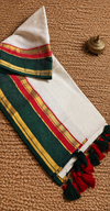 Indiehaat | Mul Cotton Handloom Saree White