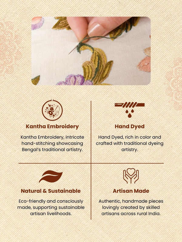 Khamma Ghani Chic Cotton Kantha Cushion Covers
