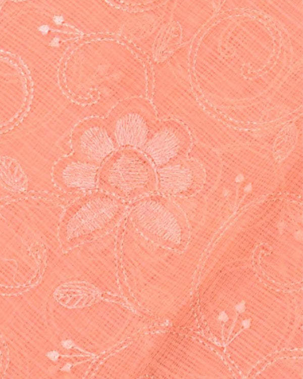 Indiehaat | Kota Doria Embroidered Multicolor Saree