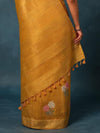 Indiehaat | Banswara Cotton Silk Saree Yellow