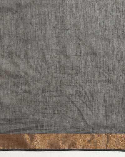 Indiehaat | Banswara Cotton Silk Saree Black