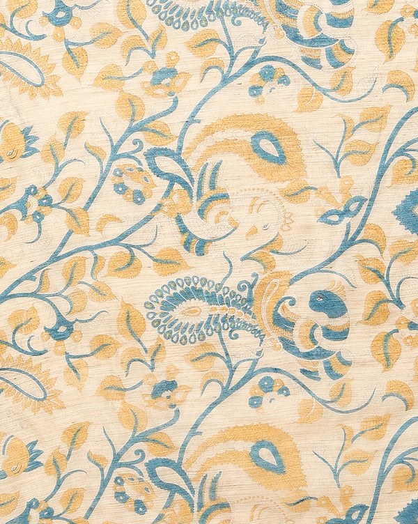 Indiehaat | Banswara Cotton Silk Saree Beige